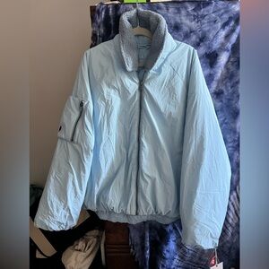 Free People Movement Outpost Boardwalk Blue Bomber Jacket NWT